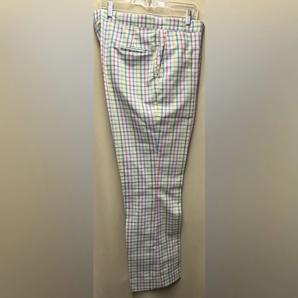 SANSABELT Vintage Golf Pants Pastel Plaid Waist Size 41